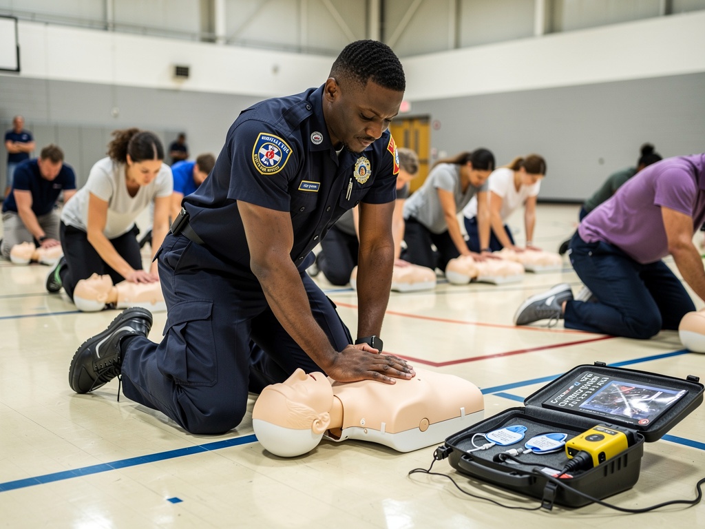 CPR and AED training